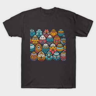 Easter Eggs Pattern T-Shirt